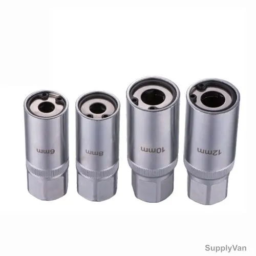 Uken Stud Extractor Kit, U5905, 1/2 Inch Drive, 4 Pcs/Set