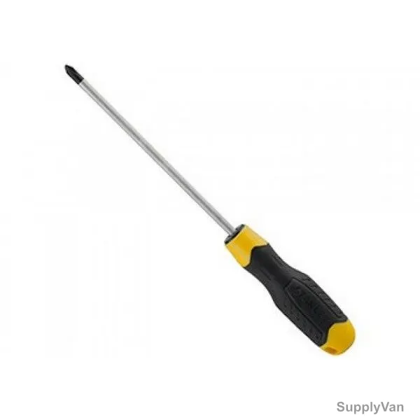 Stanley Screwdriver, STMT60805-8, Cushion Grip, PH1 x 100MM, Black and Yellow