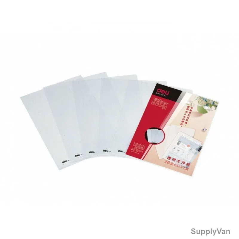 Deli File Cover, E5706, Transparent, PK10