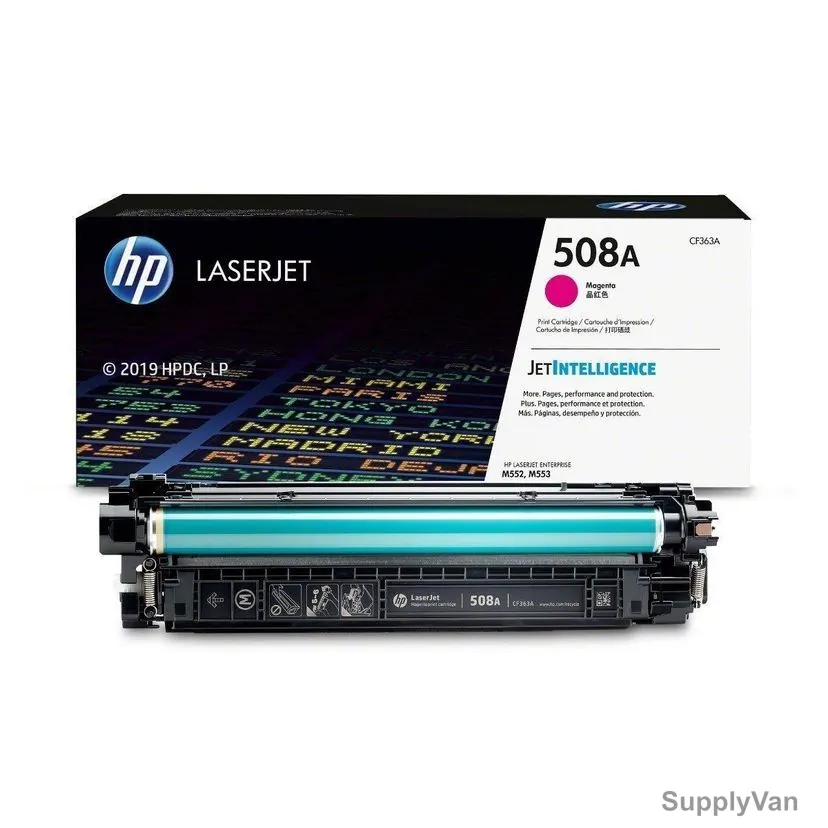 HP Original LaserJet Toner Cartridge, CF363A, 508A, Magenta — image 1