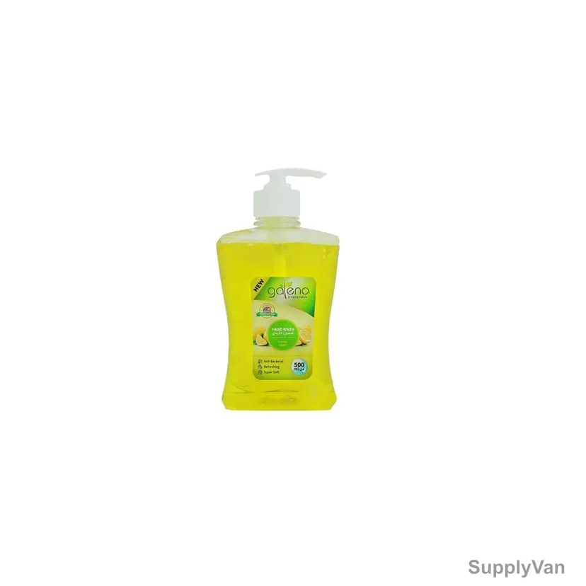 Galeno Anti-Bacterial Liquid Hand Wash, GAL0291, Lemon, 500ML