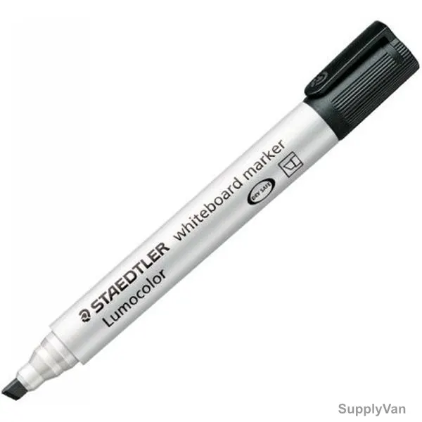 Staedtler Lumocolor White Board Marker, ST-351B-09, 5.0MM Tip Size, Black, 10 Pcs/Pack