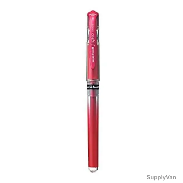Uni-Ball Gel Ink Pen, UM153M-RD, Signo Broad, 1.0MM Tip, Metallic Red, 12 Pcs/Pack