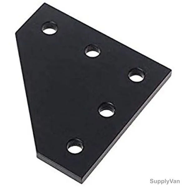 Extrusion Flat Plate, 40 Series, 5 Hole, Aluminium, 40 MM
