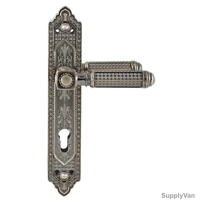 ACS Door Handle, CC42-AA60-AB, Zinc, Antique Brass
