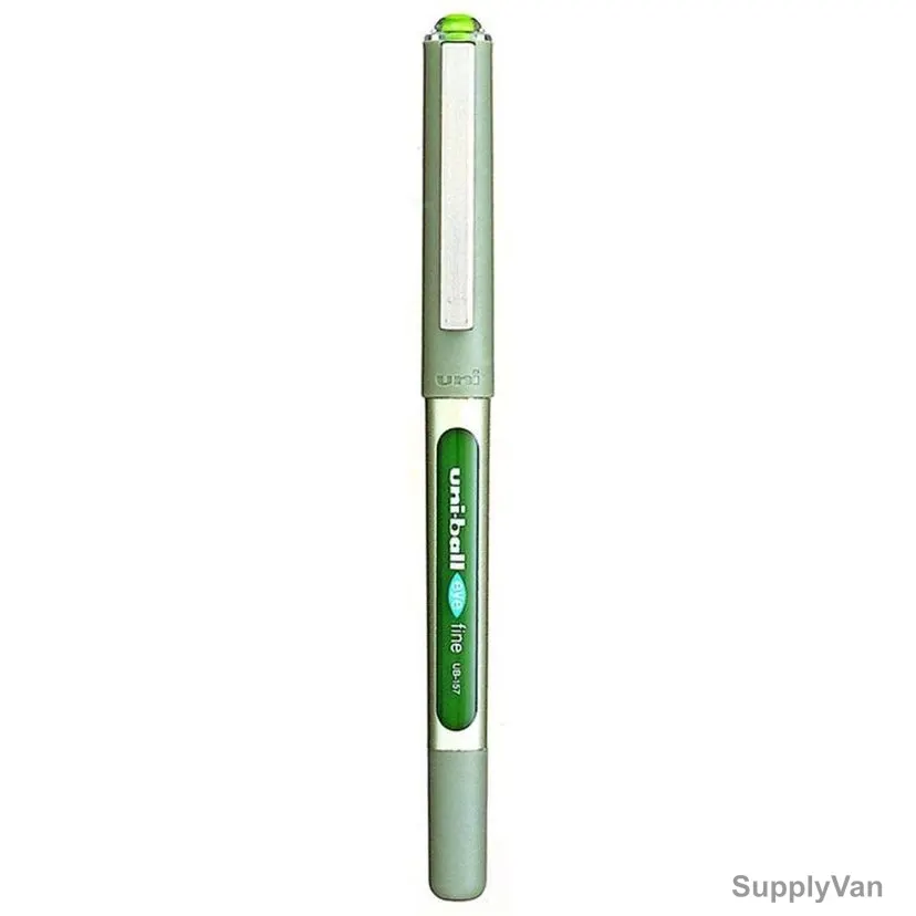 Uni-Ball Roller Ball Pen, UB157, Eye, 0.5MM, Light Green, 12 Pcs/Pack