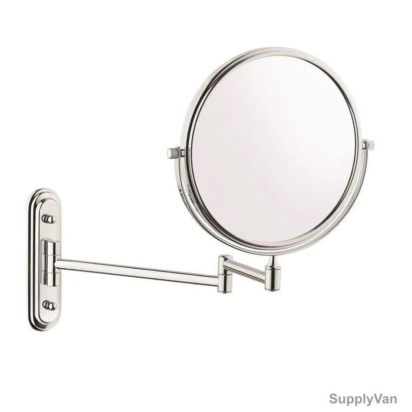 Vitra Cosmetics and Shaving Mirror, A44009EXP, Brass/Glass, 335 x 425CM, Chrome/Gold Finish — image 1
