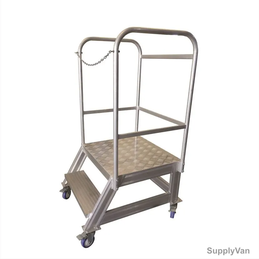 Topman Rolling Staircase, RSAL2, Aluminium, 1+1 Steps — image 1