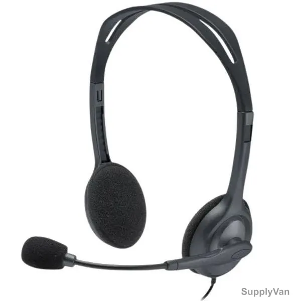 Logitech Wired Stereo Headset, H111, 20 Hz-20 KHz, 3.5MM Jack Size, Black — image 1