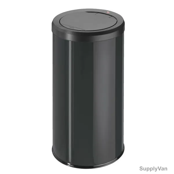 Hailo Spacious Waste Bin, Hlo-0845-140, Touch XL, 46 Litres, Black