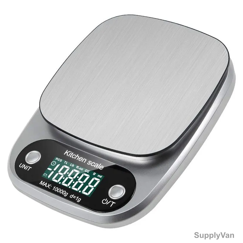 Digital Kitchen Weighing Scale, Stainless Steel, LCD, 10 Kg Weight Capacity