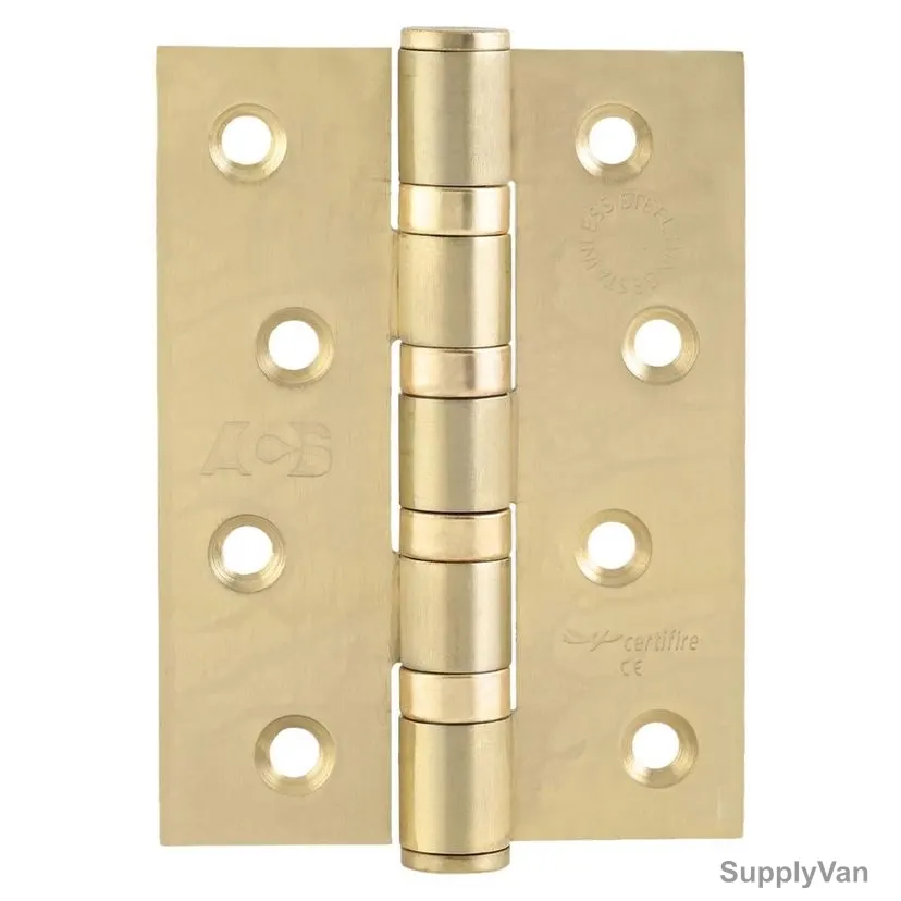 ACS 4 Bearings Stainless Steel Hinge, 433-4BB-SB, Gold