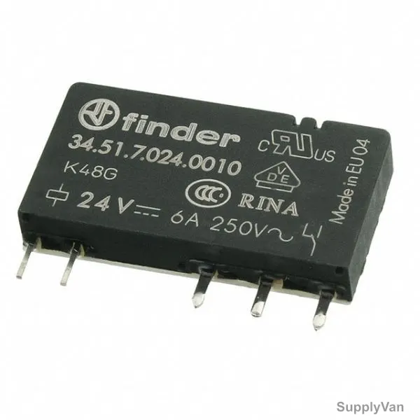 Finder General Purpose Relay, 34-51-7-024-0010, 34 Series, SPDT, 24VDC, 6A
