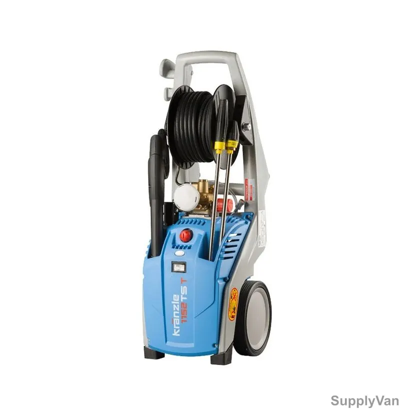 Kranzle K 1152 Cold Water High Pressure Washer, HP02, 1.65kW, 130 Bar, 2800 RPM, Blue/Grey