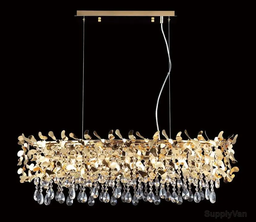 Syv Modern Chandeliers, Lungo, 35W, Gold