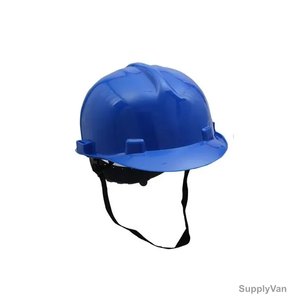 Vaultex Lite Safety Helmet With Chin Strap, LGB, Blue