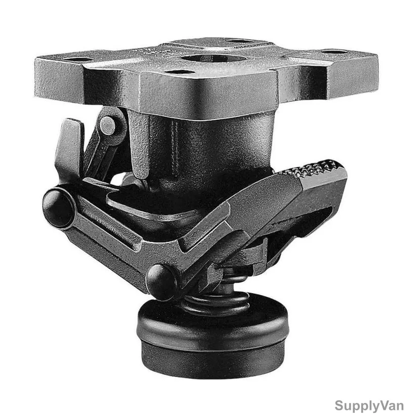 Revvo Heavy Duty Floor Lock For Casters, AA7LYQ, TLCH Series, Steel, 8-1/8 Inch Height, 4.5 x 6 Inch Plate Size
