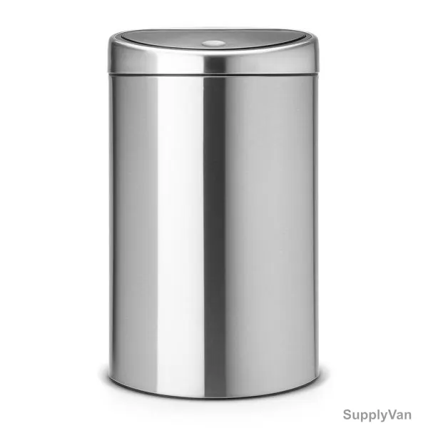 Brabantia Touch Bin, 348549, 40 Litres, Matt Steel