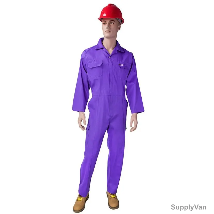 Ameriza Safety Coverall, Chief C, 100% Twill Cotton, 2XL, Royal Blue