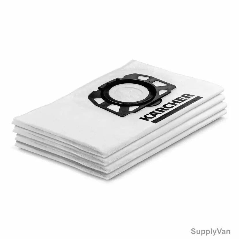 Karcher Fleece Filter Bag, 28633140, 12MM Height x 200MM Width x 230MM Length, White, 4 Pcs/Pack