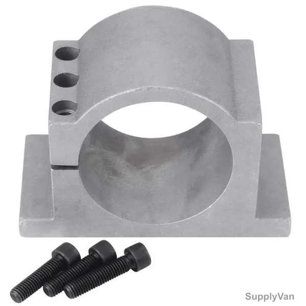Extrusion Spindle Mount Bracket W/ Screw, 80MM, Aluminium, Silver — image 1