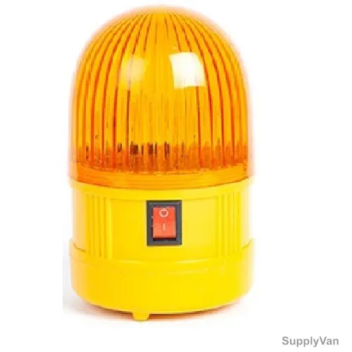 Loto-Lok Magnetic Base Flashing Light, LSP-FLSH-LITE, Yellow/Orange