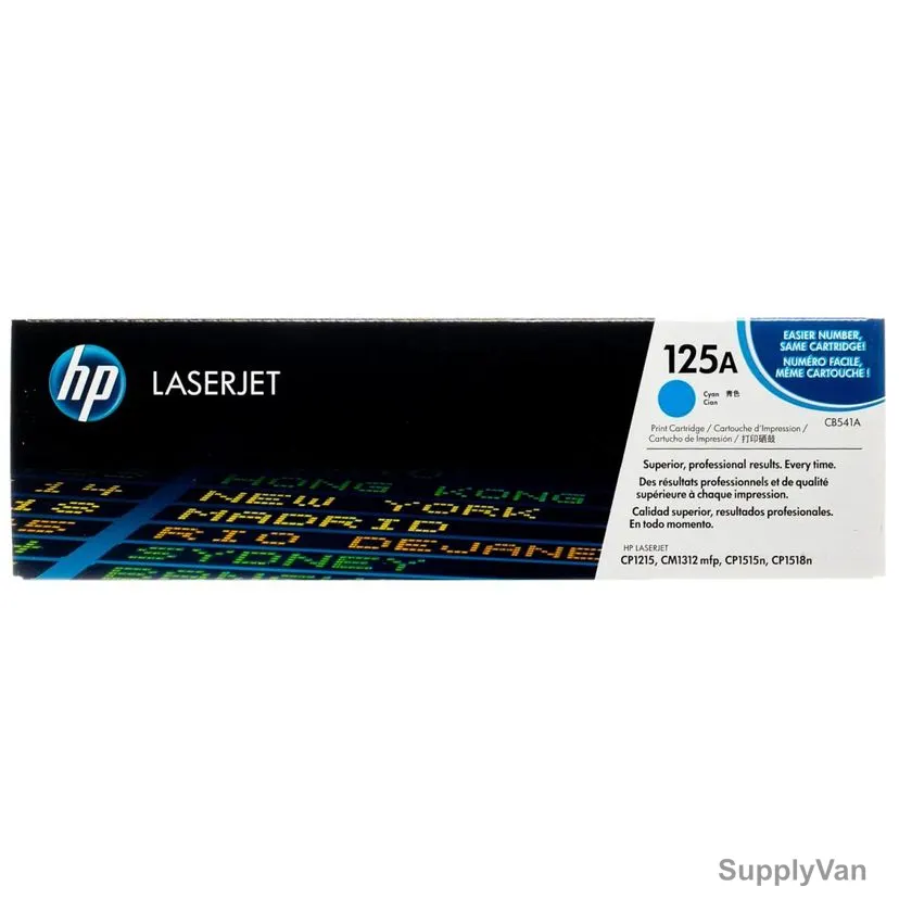 HP Original LaserJet Toner Cartridge, CB541A, 125A, Cyan — image 1