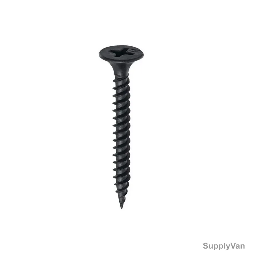 Gypsum Dry Wall Screw, M8 x 2 Inch, Black, 900 Pcs/Pack — image 1