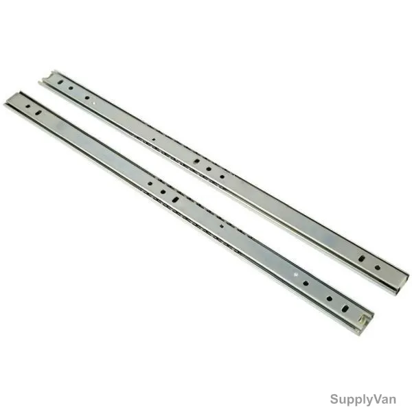 Side Mounted Half Extension Drawer Slides Set, 18 Inch, PK2