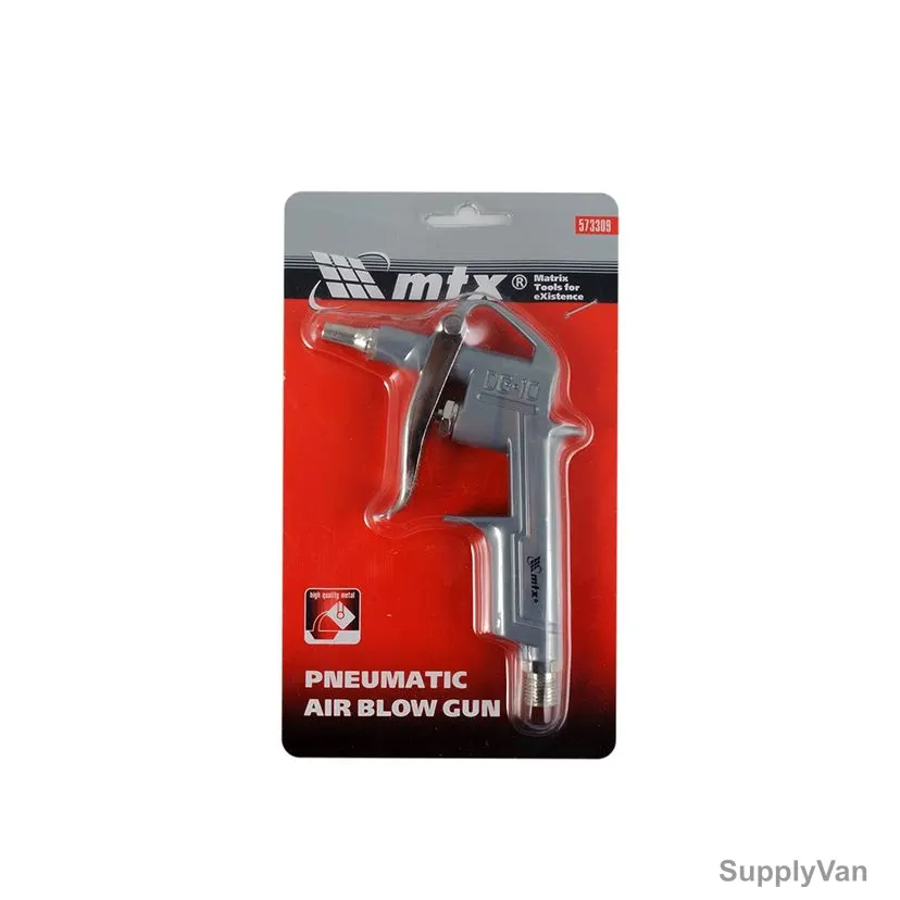 MTX Pneumatic Air Blow Gun With Short Nozzle, 573309, 8 Bar, 1/4 Inch Connection Size, 2CM Nozzle Length