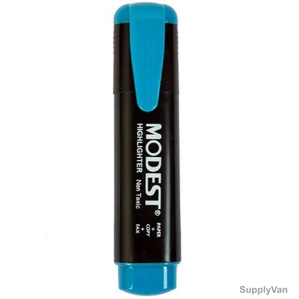 Modest Highlighter, MS-810-BL, 2-5MM Tip Size, Blue