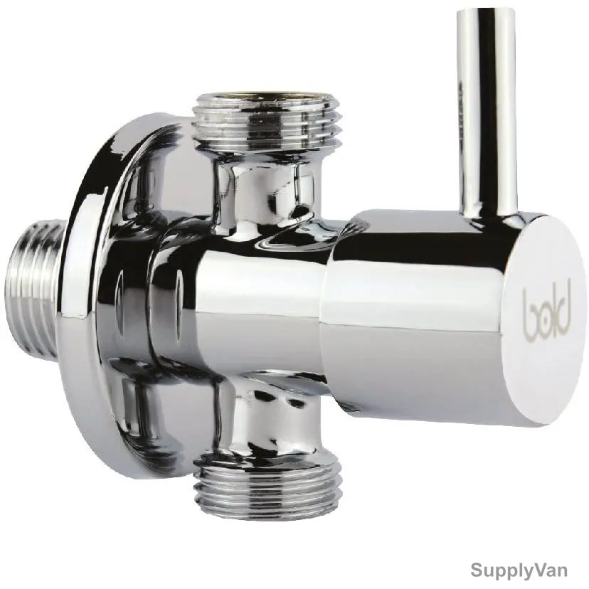 Bold Two Way Angle Valve, TECVLV2200203, Techno, Brass, 1/2 x 1/2 Inch