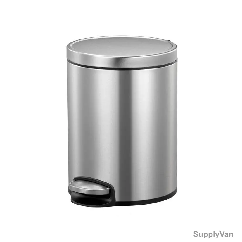 Eko Pedal Trash Bin, SS75-5, Stainless Steel, 5 Ltrs, Metallic Silver — image 1