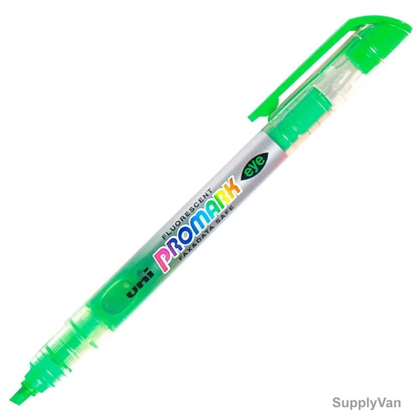 Uni-Ball Promark Fluorescent Highlighter, USP105-GN, 5.0MM Tip Size, Light Green, 12 Pcs/Pack