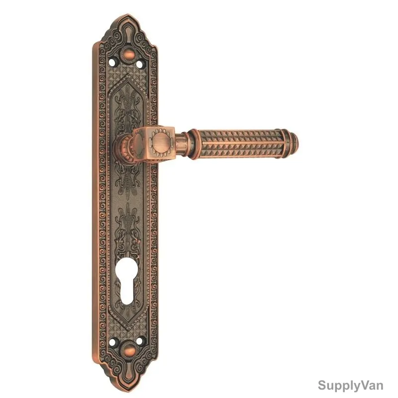Burano Door Handle, AA42-AA60, Zinc, Screw Mount, 250MM