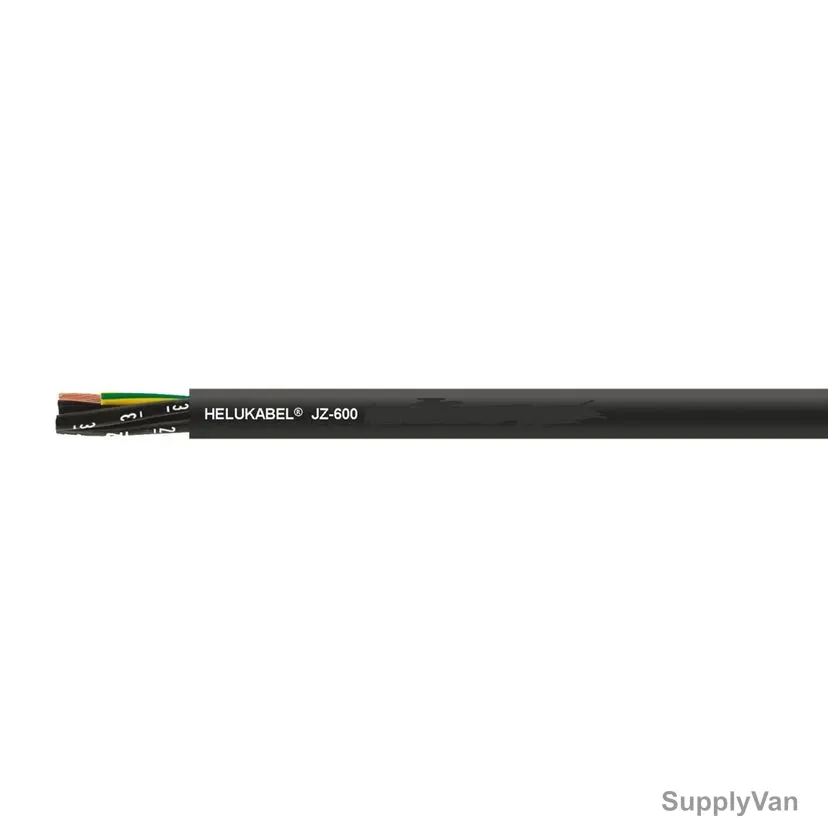 Helukabel Unshielded Control Cable, JZ-600, PVC, 34 Core, 1.0 SQ.MM, 100 Mtrs Length