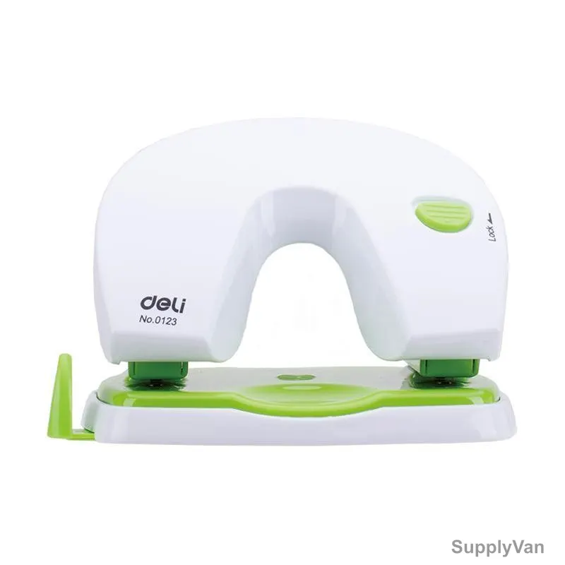 Deli Paper Punch, E0123, 20 Sheets, Green