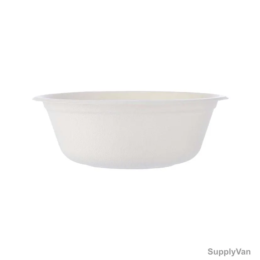 Bio-Degradable Bowl, 16 Oz, White, 600 Pcs/Pack
