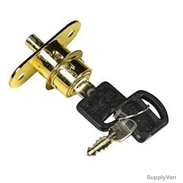Armstrong Sliding Cabinet Push Lock, 22.6MM, Gold