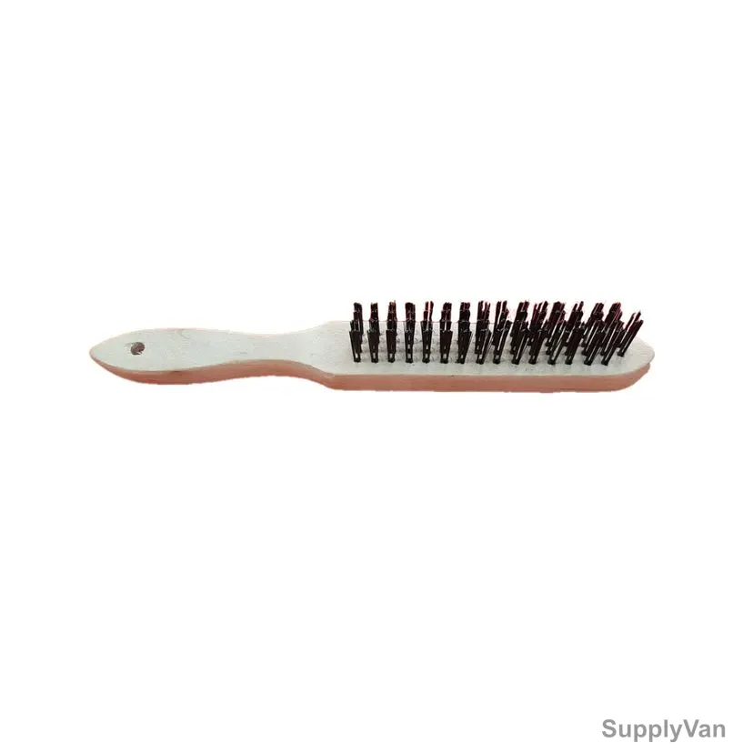 Craftmann Hand Wire Brush, HWBMS4R-CM, Mild Steel, 4 Rows, 12 Pcs/Pack