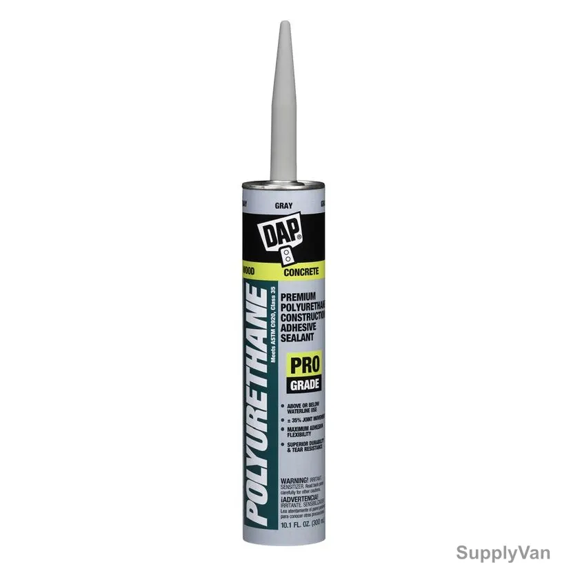 Dap Polyurethane Construction Adhesive Sealant, 18814, Grey, 10.1 Oz, 12 Pcs/Pack — image 1