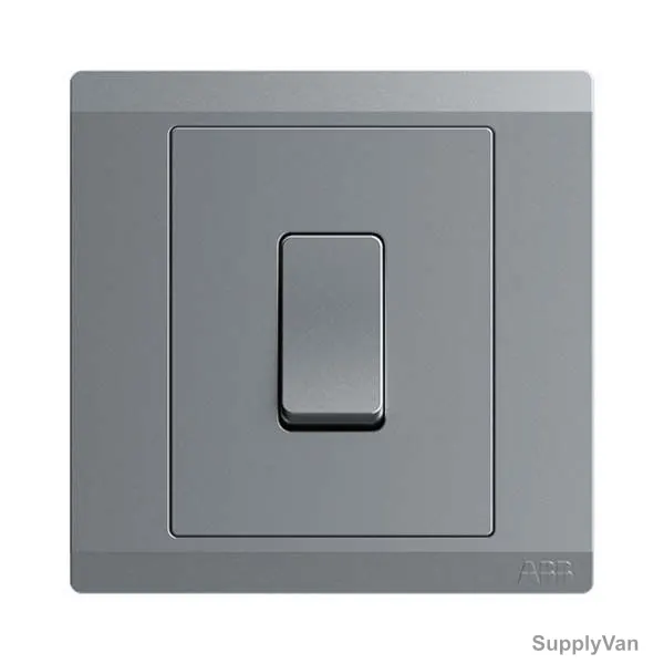 Abb Electrical Switch, BL119S-G, Inora, 1 Gang, 10AX, Classic Grey — image 1