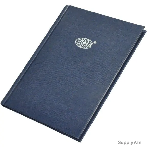 FIS Single Ruled Hard Cover 2 Quire Notebook, FSNBA52QGRDBL, 148 x 210MM, 96 Pages, Dark Blue