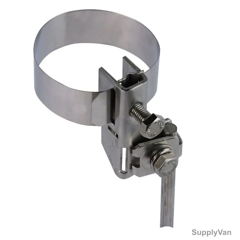 Dehn Antenna Pipe Clamp, 540100, 16-168MM, Stainless Steel