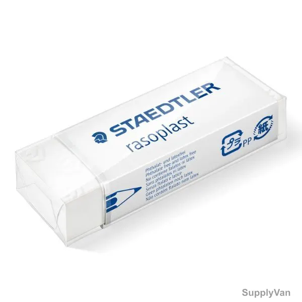 Staedtler Rasoplast Plastic Eraser, ST-526B-2BK2DA, White, 2 Pcs/Pack