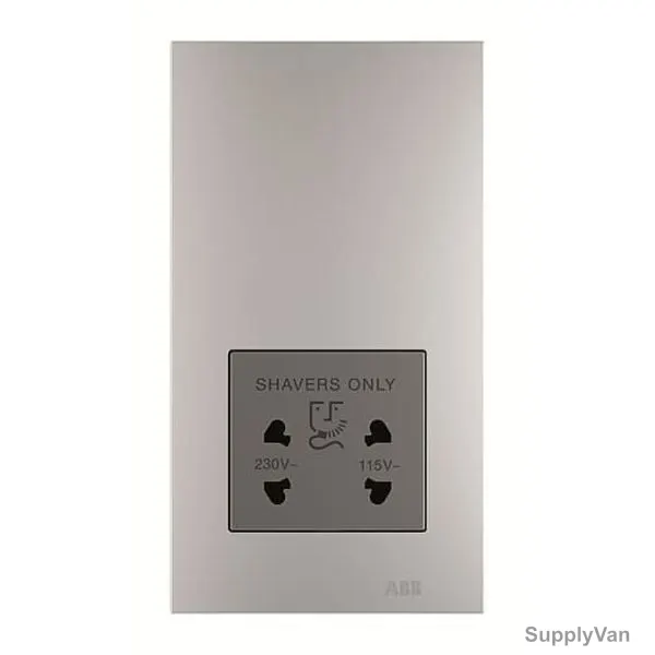ABB Shaver Socket, AM40188-ST, Millenium, Gang, 20A