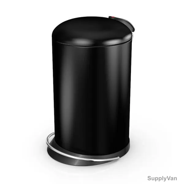 Hailo Pedal Waste Bin, Hlo-0516-510, TopDesign M, 13 Litres, Black
