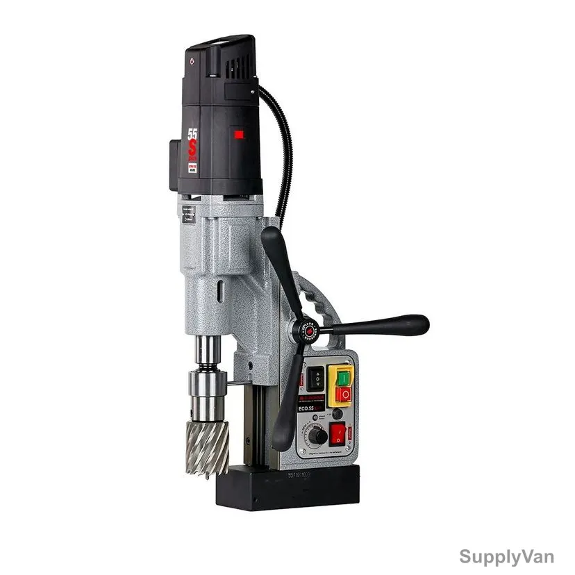 Euroboor Magnetic Drilling Machine, ECO.55S+/T, 1700W, 220-240V, 55MM Cutting Dia — image 1