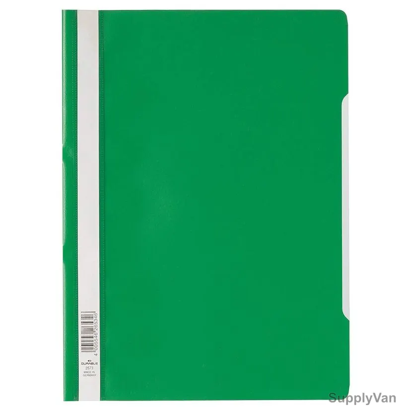 Durable File Folder, 257305, Plastic, A4, Green, 50 Pcs/Box