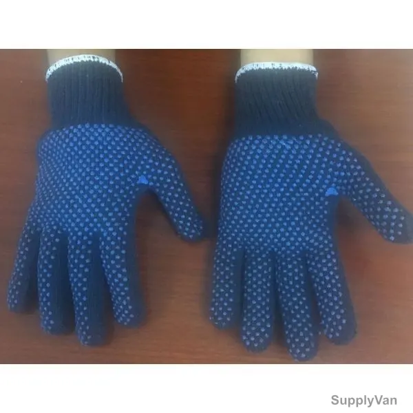 V-Armour Dotted Gloves, VS-1423, Size10, Navy Blue, PK12